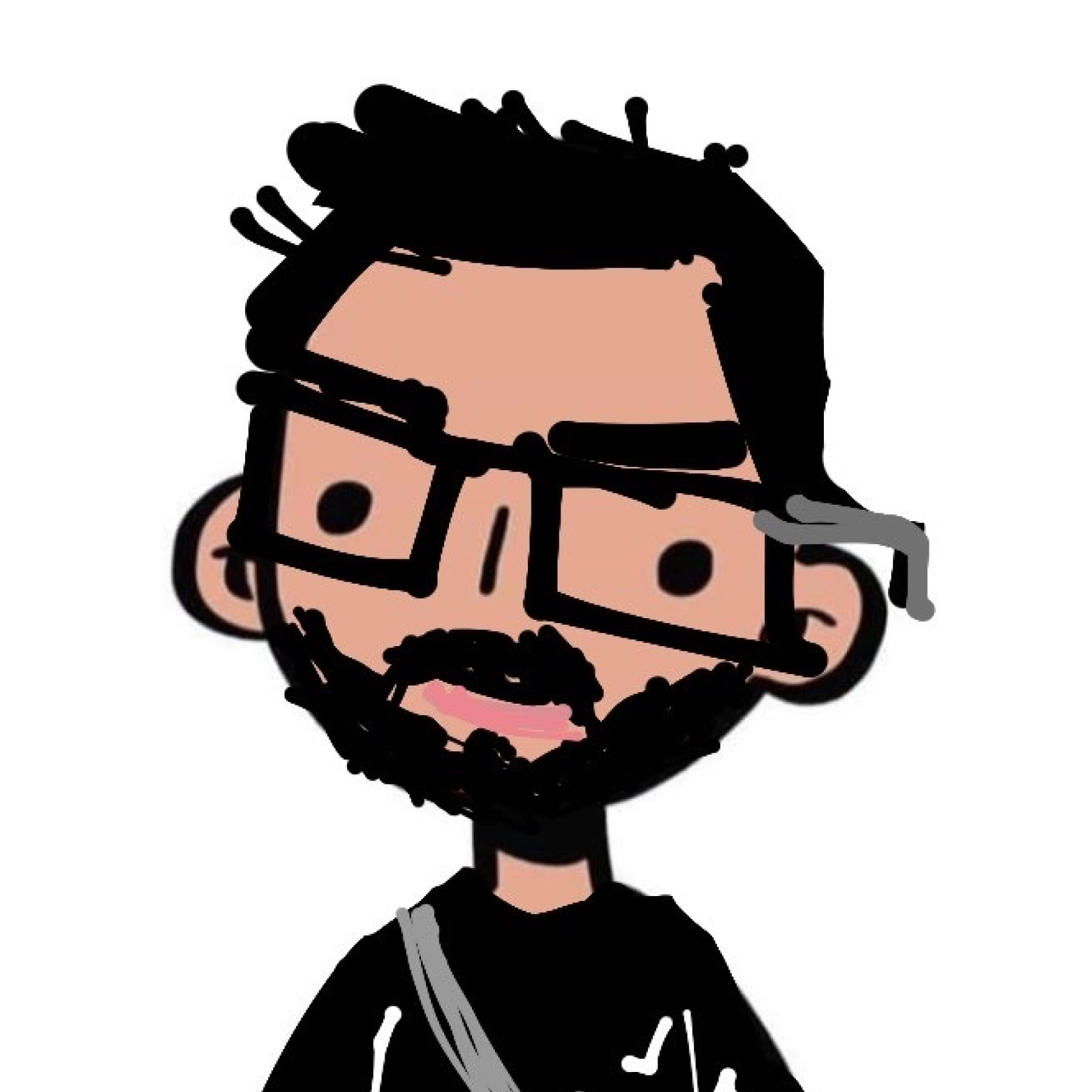 Ilustração do Evaldo usada como imagem do canal Evakdo